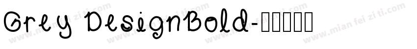 Grey DesignBold字体转换